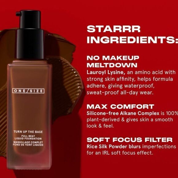 🌷One/Size 35 Medium Dark Turn Up The Base Liquid Foundation New FullSz - Picture 10 of 13